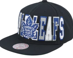 Snapback-Mitchell & Ness Toronto Maple Leafs Varsity Bust Snapback - Black