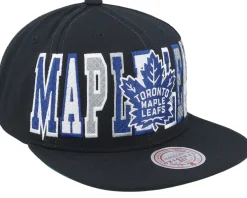 Snapback-Mitchell & Ness Toronto Maple Leafs Varsity Bust Snapback - Black