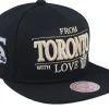 Snapback-Mitchell & Ness Toronto Maple Leafs With Love Snapback - Black