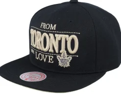Snapback-Mitchell & Ness Toronto Maple Leafs With Love Snapback - Black