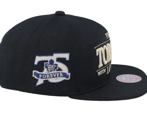 Snapback-Mitchell & Ness Toronto Maple Leafs With Love Snapback - Black