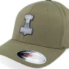 Flexfit-Vikings Tors Hammer Mjölner Olive Green Flexfit -