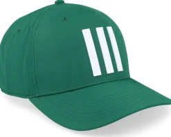 Golf-Adidas Tour Hat 3 Stripe Collegiate Green Adjustable -