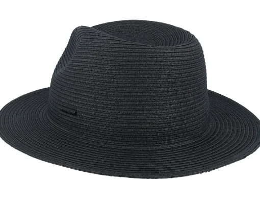 Fashion Stetson Toyo Black Traveller Straw Hat -