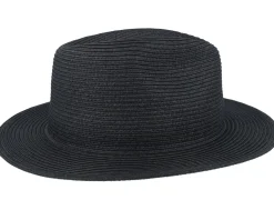 Fashion Stetson Toyo Black Traveller Straw Hat -