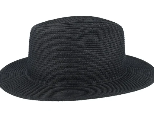 Fashion Stetson Toyo Black Traveller Straw Hat -