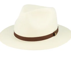 Straw Hat-Stetson Toyo Bleached Traveller - White