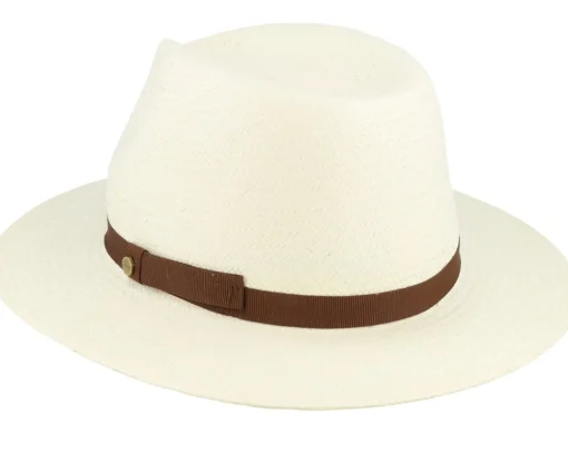 Straw Hat-Stetson Toyo Bleached Traveller - White