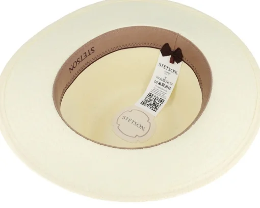 Straw Hat-Stetson Toyo Bleached Traveller - White