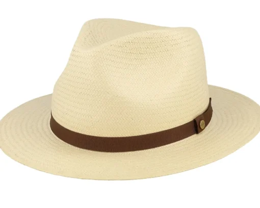 Straw Hat-Stetson Toyo Bleached Traveller - White