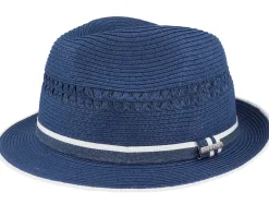 Trilby Hats-Stetson Toyo Blue Trilby -