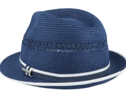 Trilby Hats-Stetson Toyo Blue Trilby -