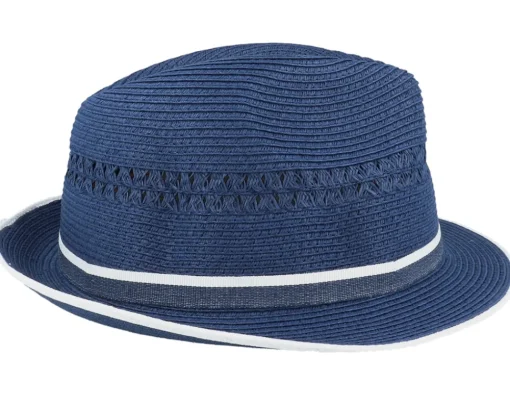 Trilby Hats-Stetson Toyo Blue Trilby -