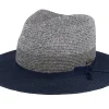 Fedora-Stetson Toyo Blue/Grey Traveller -