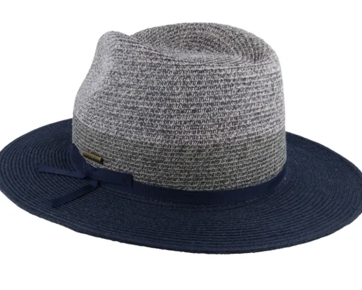 Fedora-Stetson Toyo Blue/Grey Traveller -