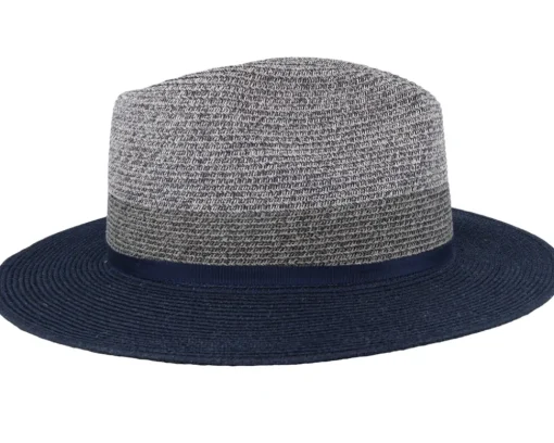 Fedora-Stetson Toyo Blue/Grey Traveller -