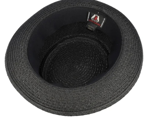 Pork Pie Hats | Straw Hat-Jaxon & James Toyo Braided Black Pork Pie -