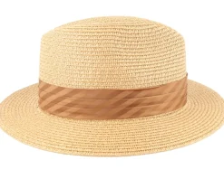New Jaxon & James Toyo Braided Fedora Cappuccino Straw Hat -