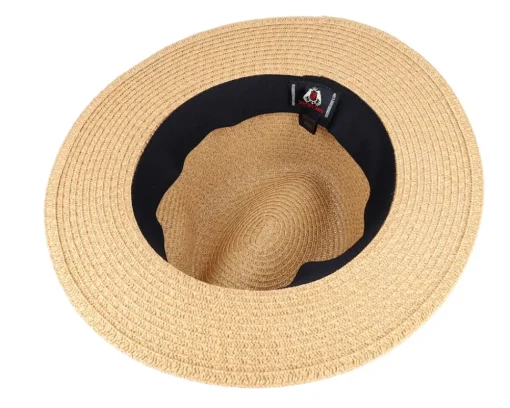 New Jaxon & James Toyo Braided Fedora Cappuccino Straw Hat -