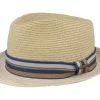 Trilby Hats-Stetson Toyo Light Yellow/Beige Trilby -