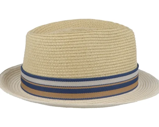Trilby Hats-Stetson Toyo Light Yellow/Beige Trilby -