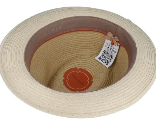 Trilby Hats-Stetson Toyo Light Yellow/Beige Trilby -