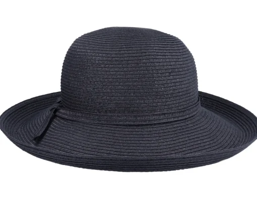 Best Sur la tête Traveller Black Sun Hat -