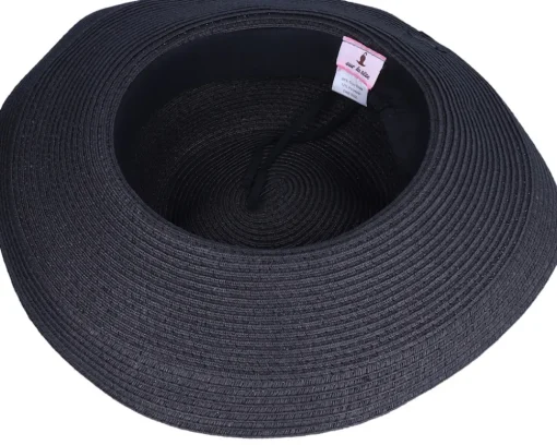 Best Sur la tête Traveller Black Sun Hat -