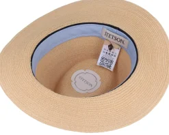 Straw Hat-Stetson Traveller Hemp Natural Straw Hat -