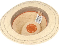 Straw Hat-Stetson Traveller Raffia Beige/Denim Straw Hat -