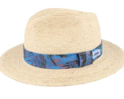 Straw Hat-Stetson Traveller Raffia Sustainable Beige-55/S -
