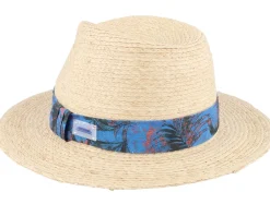 Straw Hat-Stetson Traveller Raffia Sustainable Beige-55/S -