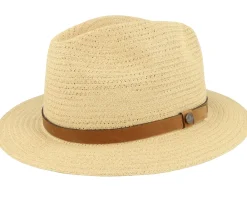 Straw Hat-Lierys Traveller Toyo Straw Hat - Beige