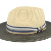 Straw Hat-Stetson Traveller Toyo Olive/Beige Straw Hat -