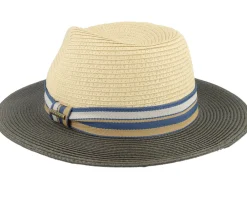 Straw Hat-Stetson Traveller Toyo Olive/Beige Straw Hat -