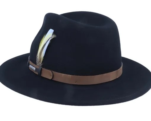 Fedora-Stetson Traveller Vitafelt Black Fedora -