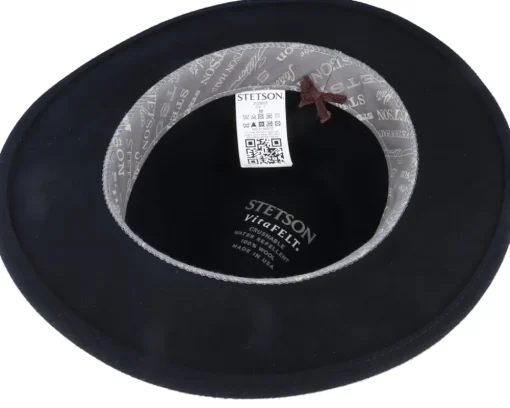 Fedora-Stetson Traveller Vitafelt Black Fedora -