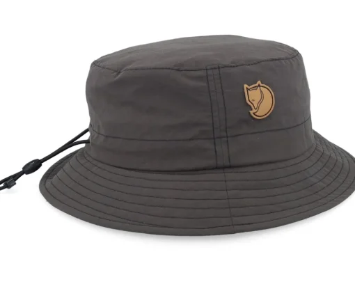 Buckets-Fjällräven Travellers Mt Hat Dark Grey Bucket -