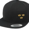 Snapback-Iconic Tre Kronor Side Panel Black Snapback -