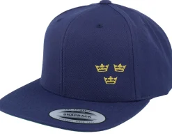 Snapback-Iconic Tre Kronor Side Panel Navy Snapback -
