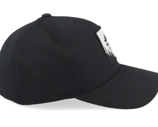 Outlet Hunter Tree Mountain Silhouette Wooly Combed Black Flexfit -