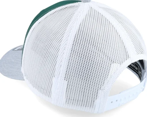 New Richardson 112 Tri Dark /White/Heather Grey Trucker - Green