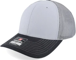 New Richardson 112 Tri Dark /White/Heather Grey Trucker - Green
