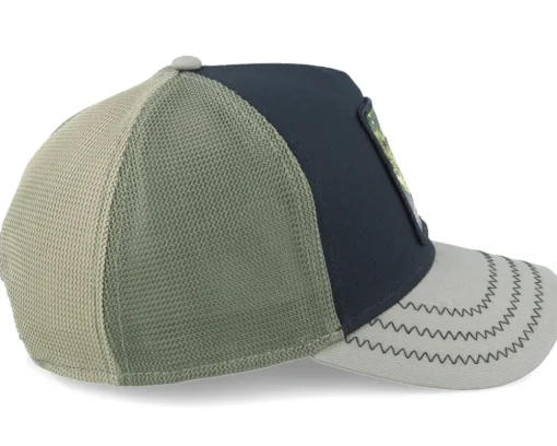 Trucker-Goorin Bros. Tri Gator Tri Tone Black/Olive A-Frame Trucker -