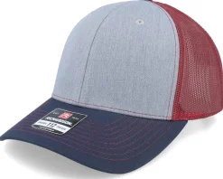 Blanks-Richardson 112 Tri Heather /Cardinal/Navy Trucker - Grey