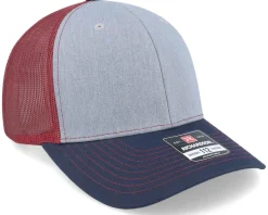 Blanks-Richardson 112 Tri Heather /Cardinal/Navy Trucker - Grey