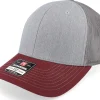 Blanks-Richardson 112 Tri Heather /Charcoal/Maroon Trucker - Grey