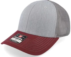 Blanks-Richardson 112 Tri Heather /Charcoal/Maroon Trucker - Grey