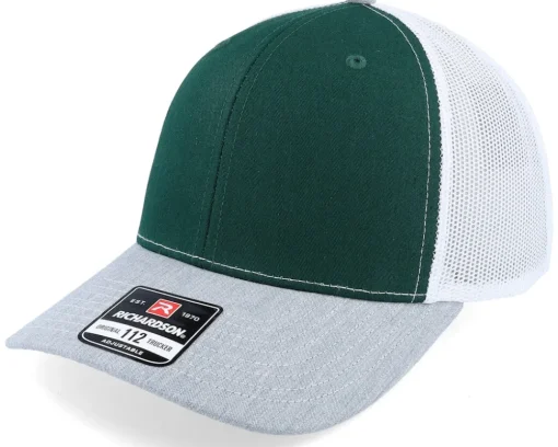 Blanks-Richardson 112 Tri Heather /Charcoal/Maroon Trucker - Grey