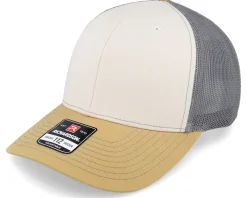 Hot Richardson 112 Tri Mink /Charcoal/Amber Gold Trucker - Beige
